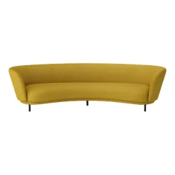 Dandy 4-seater sofa, Stained oak-Sacho sapphire 017