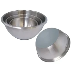 De Buyer mixing bowl with silicone base, 2.1 l