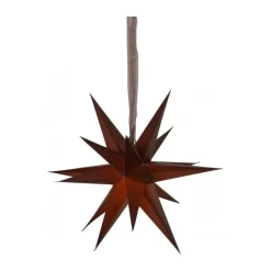 December Paper Star 55 cm, Brown