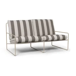 Desert 2-seat sofa, Cash stripe-chocolate