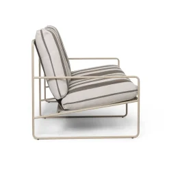 Desert 2-seat sofa, Cash stripe-chocolate