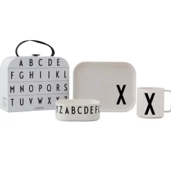 Design Letters children's dinnerware set, X