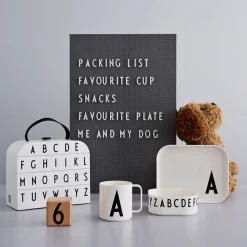 Design Letters children's dinnerware set, X