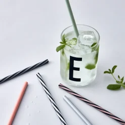 Design Letters straw 10-pack, multi