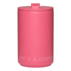 Design Letters thermal mug, Cherry pink