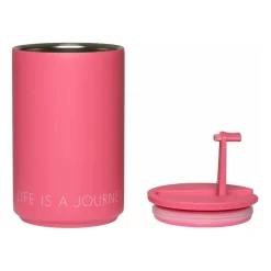 Design Letters thermal mug, Cherry pink