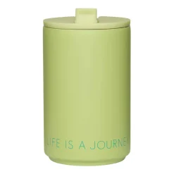 Design Letters thermal mug, Green pale
