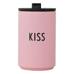 Design Letters thermal mug, Pink-kiss