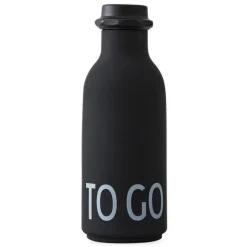 Design Letters TO GO bottle, black