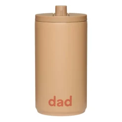 Design Letters travel mug 35 cl, Dad-beige