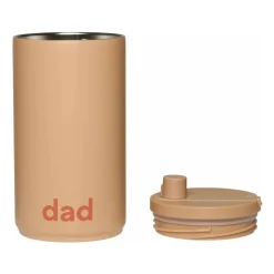 Design Letters travel mug 35 cl, Dad-beige