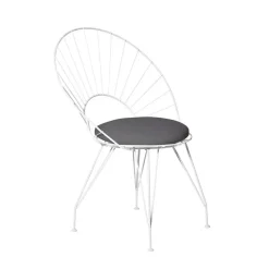 Desirée chair, Black/brown, white stand