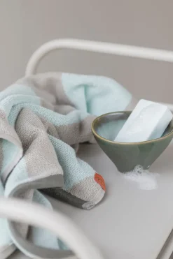 Diagonal guest towel 40x55 cm 2-pack, Mint