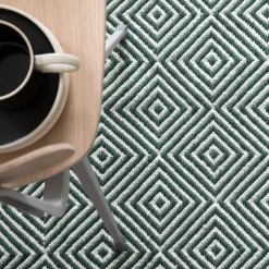 Diamond rug 170x230 cm, Green