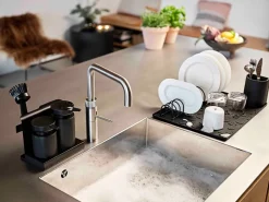 Diish sink organiser 5 pieces, Black