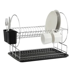 Disa dish rack 2 plan 32x47 cm, Chromed Iron