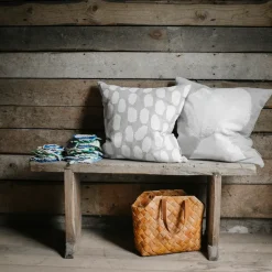 Dots cushion cover 48x48 cm, beige-white