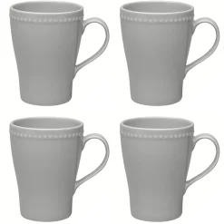 Dots mug 35 cl 4-pack, Grey