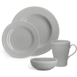 Dots mug 35 cl 4-pack, Grey