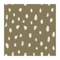 Dots napkins 33x33 cm 20-pack, Olive