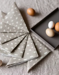 Dots napkins 33x33 cm 20-pack, Sand