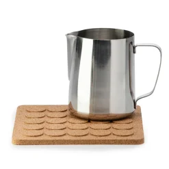 Dots square trivet 20x20 cm, Brown