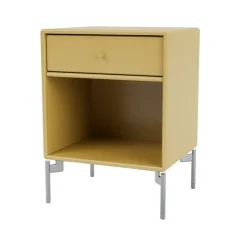 Dream bedside table, Cumin 157, chrome legs