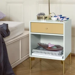 Dream bedside table, Cumin 157, base 3cm