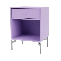 Dream bedside table, Iris 164, chrome legs