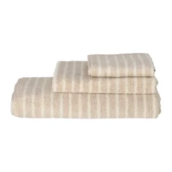 Drift bath towel 70x140 cm, Beige-white
