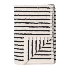 Drift bath towel 70x140 cm, White-black