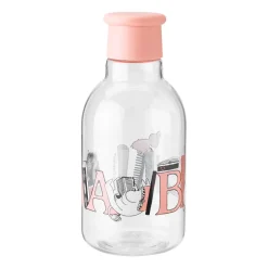 DRINK-IT Moomin ABC water bottle 0.5 liter, Salmon