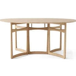 Drop Leaf dining table HM6, White oiled oak