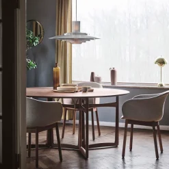 Drop Leaf dining table HM6, Walnut