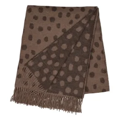 Droplets cotten throw 130x185 cm, Brown