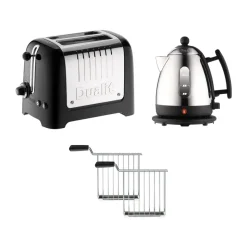 Dualit Lite kettle and toaster 2 pieces, Black