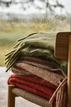 Dune mohair throw 130x170 cm, Plum
