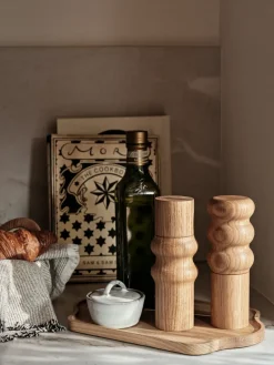 Edgar salt and pepper grinder 20 cm, Natural oiled oak