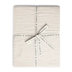 Eggshell Muslin fitted sheet, 70x140x20 cm