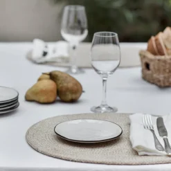 Ella placemat oval, Beige