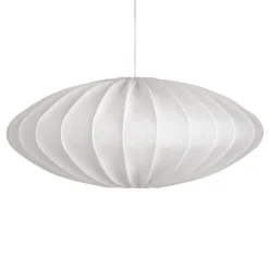 Ellipse lamp shade 65 cm linen, White