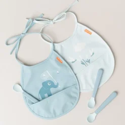 Elphee Tiny bib 2-pack, Blue