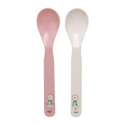 Elsa Beskow Blomsterfesten spoon 2-pack, Pink-white