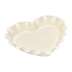 Emile Henry pie dish heart 1.5 L, Cream