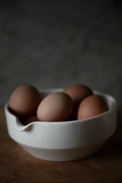 Ernst bowl natural white, H7 cm Ø17 cm