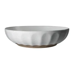 Ernst bowl stoneware, White-nature, Ø24 cm