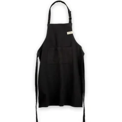 Ernst cotton apron, Black