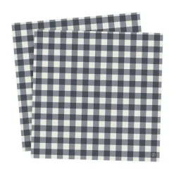 Ernst napkin checkered 33x33 cm 20-pack, Blue-light grey
