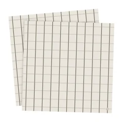 Ernst napkin large checkered 33x33 cm 20-pack, Beige-green