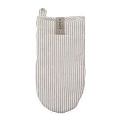 Ernst oven mitt striped, Beige-white stripe